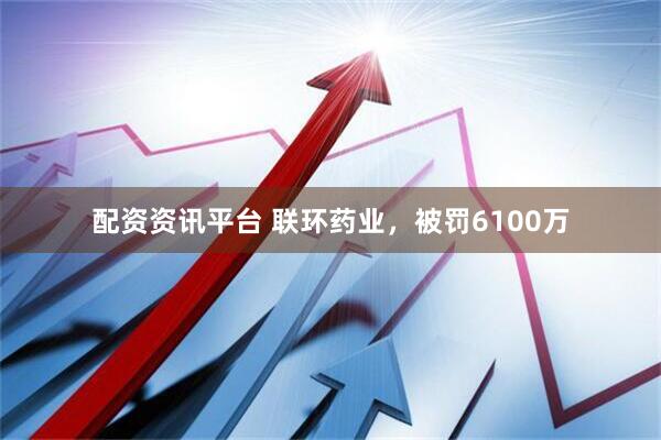 配资资讯平台 联环药业，被罚6100万